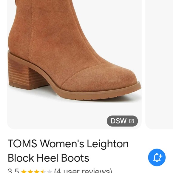 TOMS Women's Leighton Block Heel Boots - Brown. Worn only a few times! - Picture 1 of 4